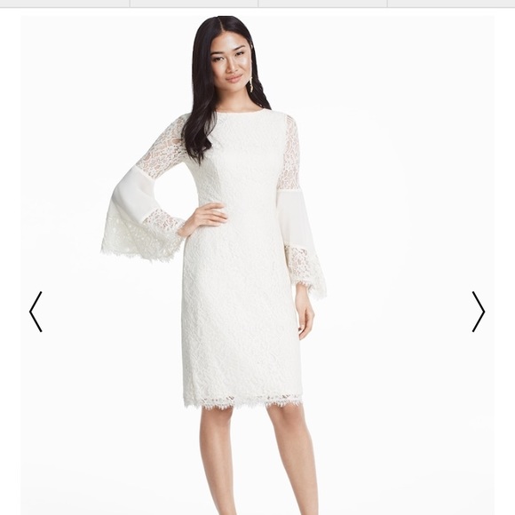 White House black market White dress size 0, XS - Picture 2 of 6